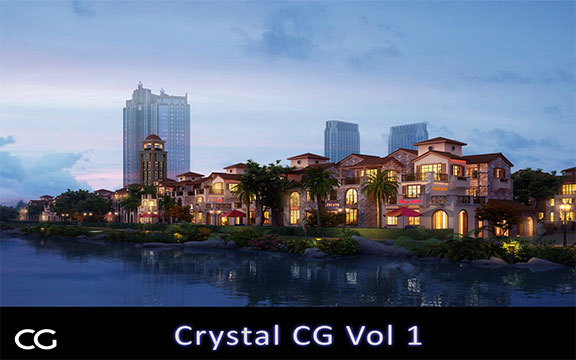 دانلود مدل سه بعدی صحنه خارجی Crystal CG Vol 1
