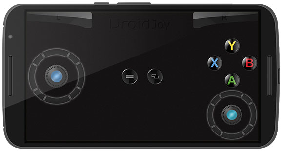 دانلود نرم افزار DroidJoy Gamepad v1.3 برای اندروید