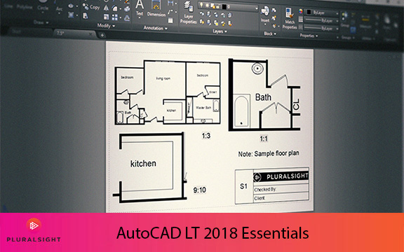 دانلود فیلم آموزشی AutoCAD LT 2018 Essentials