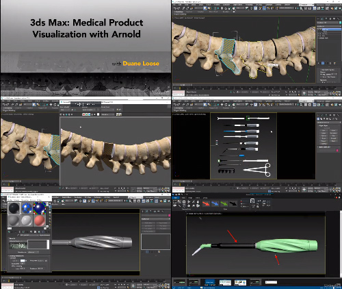 3ds Max Medical Product Visualization with Arnold center