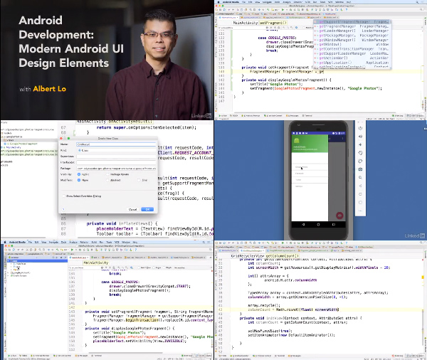 Android Development Modern Android UI Design Elements center