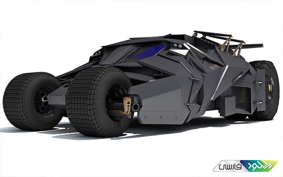 دانلود مدل سه بعدی اتومبیل بتمن Batmobile V2