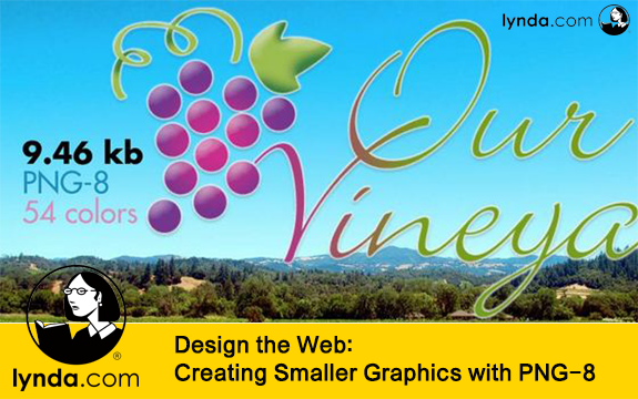 دانلود فیلم آموزشی Design the Web: Creating Smaller Graphics with PNG-8