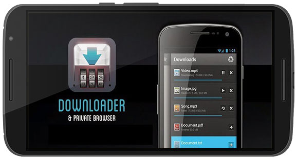 دانلود نرم افزار Downloader and Private Browser v2.4.44 برای اندروید