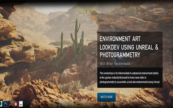 دانلود فیلم آموزشی Environment Art Lookdev Using Unreal and Photogrammetry