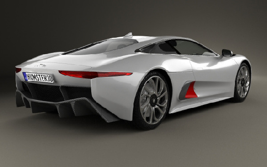 Jaguar C-X75 2013 3D model center
