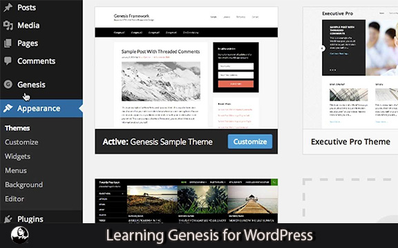دانلود فیلم آموزشی Learning Genesis for WordPress