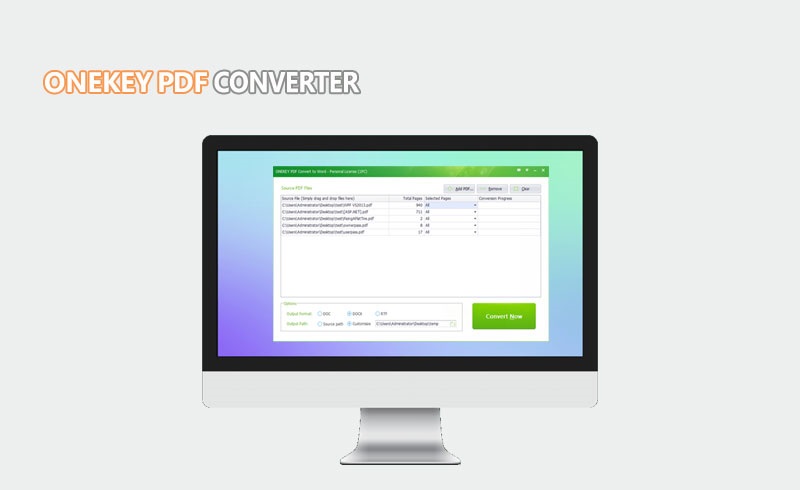 ONEKEY PDF Convert to Word center