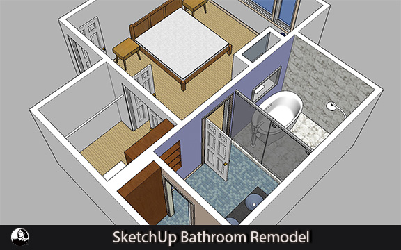 دانلود فیلم آموزشی SketchUp Bathroom Remodel لیندا