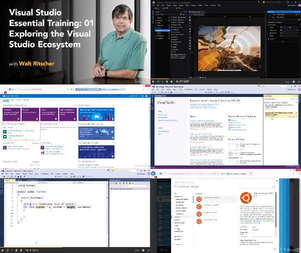 Visual Studio Essential Training: 01 Exploring the Visual Studio Ecosystem center