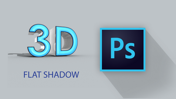دانلود فیلم آموزشی 3D Flat Long shadow with Photoshop CC