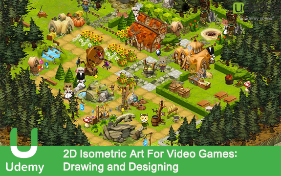 دانلود فیلم آموزشی 2D Isometric Art For Video Games: Drawing and Designing