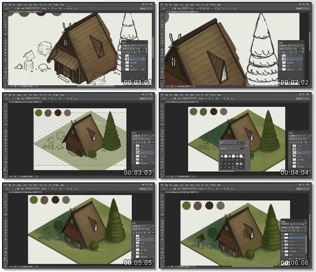 دانلود فیلم آموزشی 2D Isometric Art For Video Games: Drawing and Designing