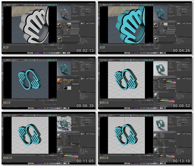 دانلود فیلم آموزشی Turning a 2D Logo Into a 3D Masterpiece