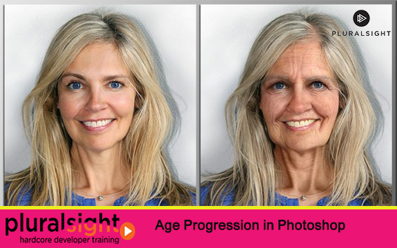 دانلود فیلم آموزشی Age Progression in Photoshop از Pluralsight