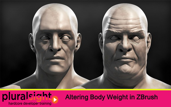 دانلود فیلم آموزشی Altering Body Weight in ZBrush از Pluralsight
