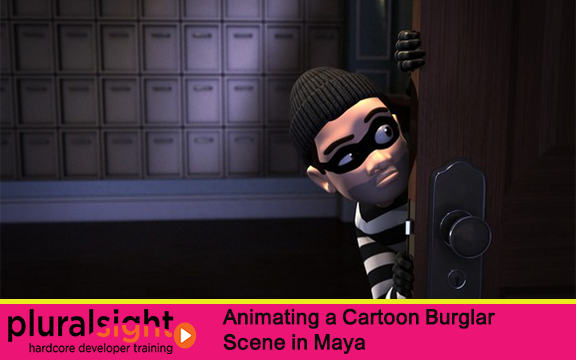 دانلود فیلم آموزشی Animating a Cartoon Burglar Scene in Maya از Pluralsight