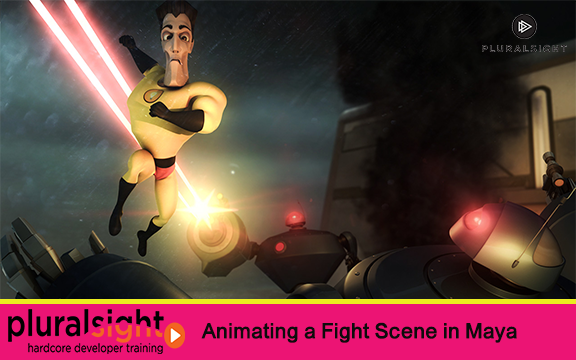دانلود فیلم آموزشی Animating a Fight Scene in Maya از Pluralsight