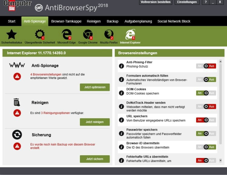 AntiBrowserSpy Pro 2024 7.01.50692 for windows download free