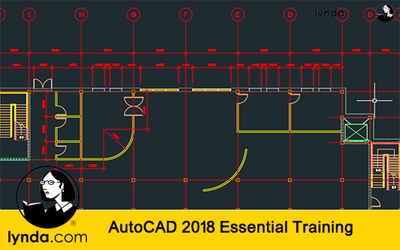 دانلود فیلم آموزشی AutoCAD 2018 Essential Training از Lynda