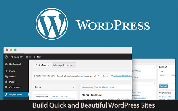 دانلود فیلم آموزشی Build Quick and Beautiful WordPress Sites