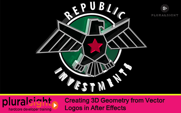 دانلود فیلم آموزشی Creating 3D Geometry from Vector Logos in After Effects