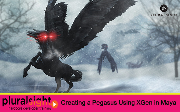 دانلود فیلم آموزشی Creating a Pegasus Using XGen in Maya از Pluralsight