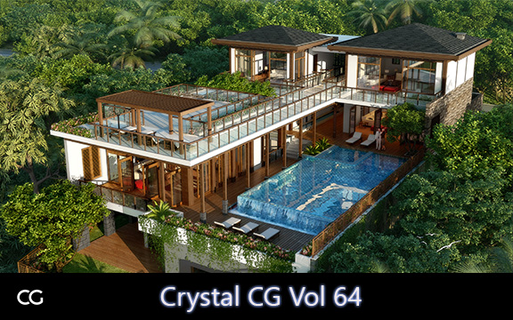 دانلود مدل سه بعدی صحنه خارجی Crystal CG Vol 64 برای 3ds Max