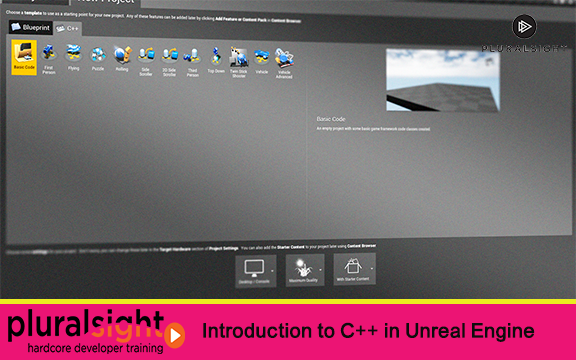 دانلود فیلم آموزشی Introduction to C++ in Unreal Engine از Pluralsight