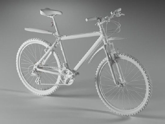 Modern mountain bike Temper Stark 3d Model center