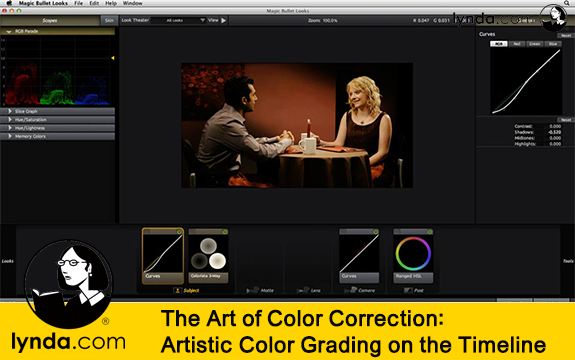 دانلود فیلم آموزشی The Art of Color Correction: Artistic Color Grading on the Timeline