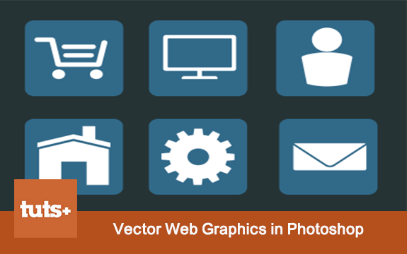 دانلود فیلم آموزشی Vector Web Graphics in Photoshop از Tutsplus