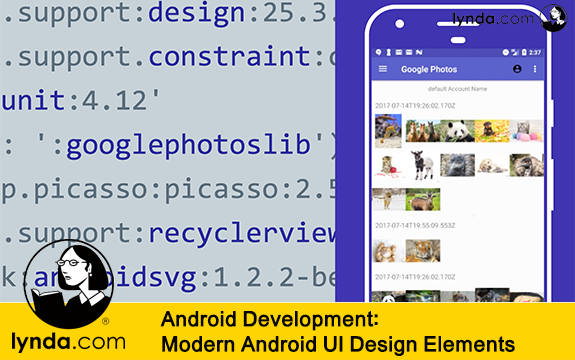 دانلود فیلم آموزشی Android Development: Modern Android UI Design Elements