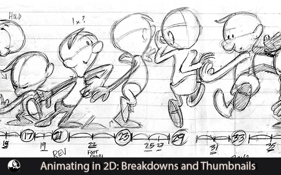 دانلود فیلم آموزشی Animating in 2D: Breakdowns and Thumbnails