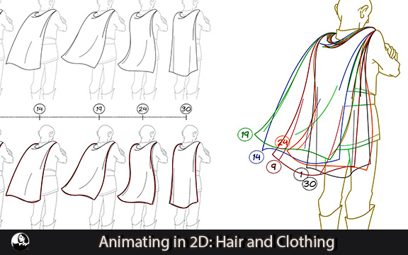 دانلود فیلم آموزشی Animating in 2D: Hair and Clothing