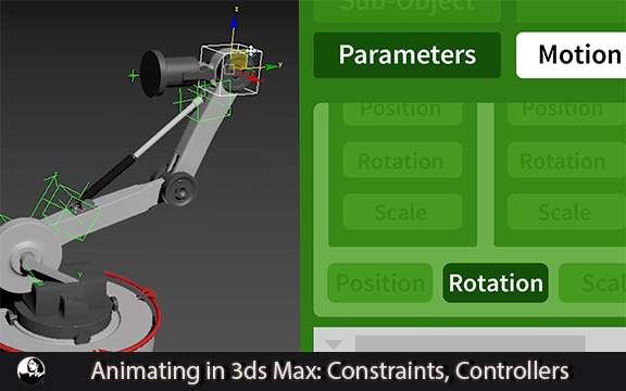 دانلود فیلم آموزشی Animating in 3ds Max: Constraints, Controllers, and Wire Parameters