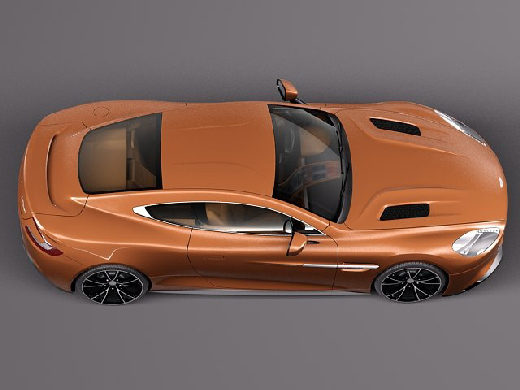 Aston Martin 2013 AM 310 Vanquish 3d Model center