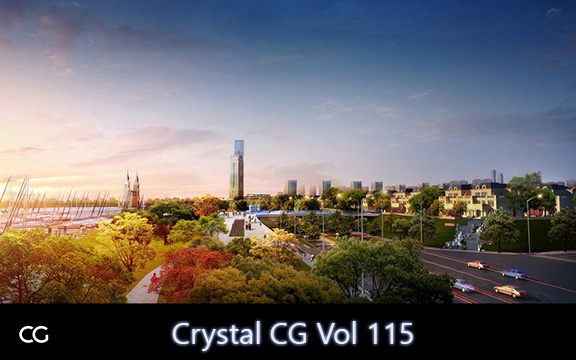 دانلود مدل سه بعدی صحنه خارجی Crystal CG Vol 115 برای 3ds Max