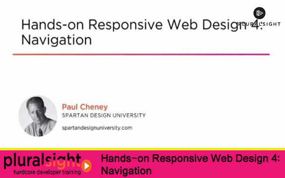 دانلود فیلم آموزشی Hands-on Responsive Web Design 4: Navigation