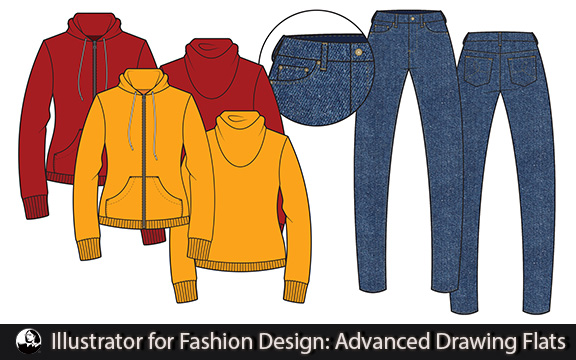 دانلود فیلم آموزشی Illustrator for Fashion Design: Advanced Drawing Flats