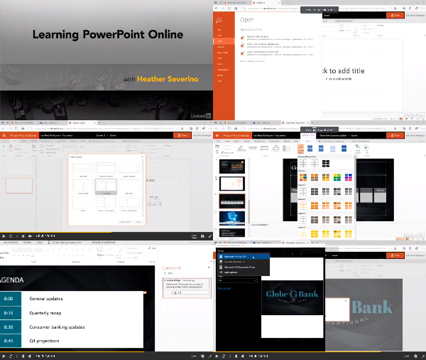 Learning PowerPoint Online center