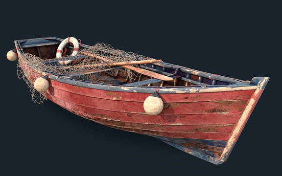 دانلود مدل سه بعدی قایق قدیمی