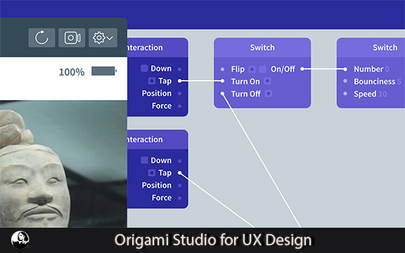 دانلود فیلم آموزشی Origami Studio for UX Design