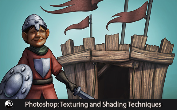 دانلود فیلم آموزشی Photoshop: Texturing and Shading Techniques