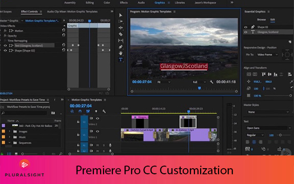 دانلود فیلم آموزشی Premiere Pro CC Customization
