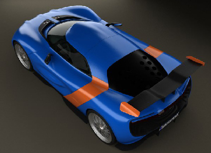 Renault Alpine A110-50 2012 3D model center