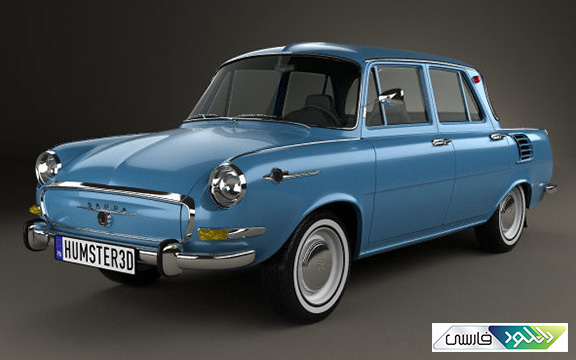 دانلود مدل سه بعدی اتومبیل Skoda 1000 MB 1964