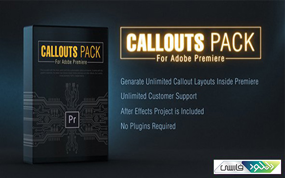 دانلود پروژه ادوبی پریمیر Videohive Callout Line Pack For Premiere