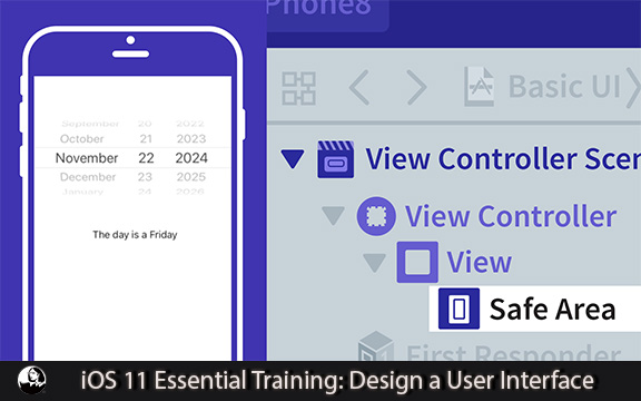 دانلود فیلم آموزشی iOS 11 Development Essential Training: Design a User Interface