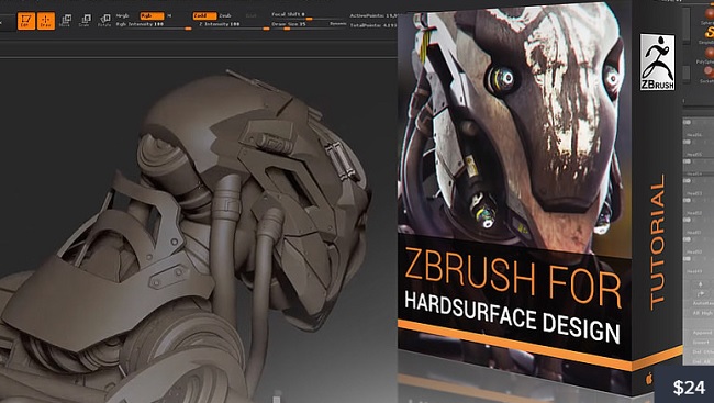 دانلود فیلم آموزشی ZBrush For Hardsurface Design از CubeBrush